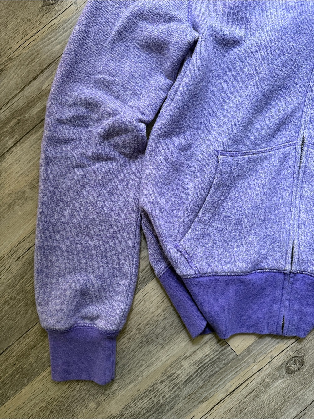 PINK Victoria's Secret Lavender/Purple Zip-Up Hoodie - Picture 3 of 6